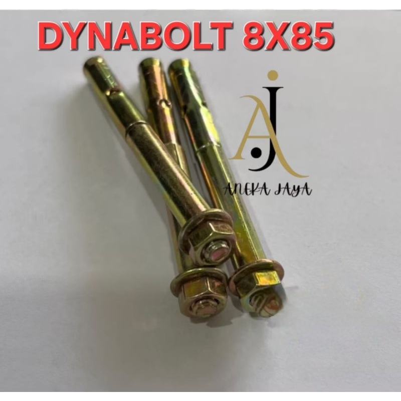 Dynabolt M8x85/ Dynabolt kuning 8x85/ Expansion Bolt M8x85/ Dinabolt baut beton/ Dinabolt Tembok