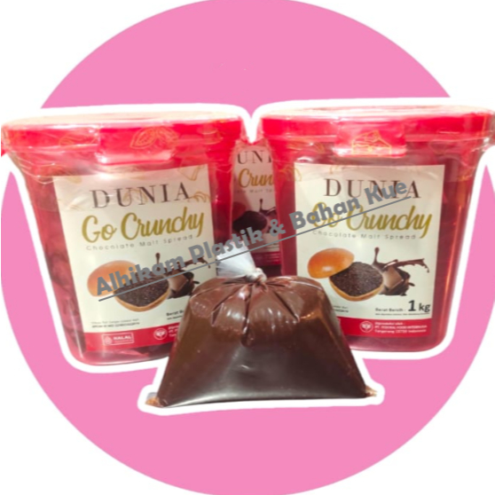 

Dunia Go Crunchy repack 250gr - Selai Coklat Crunchy 250gr