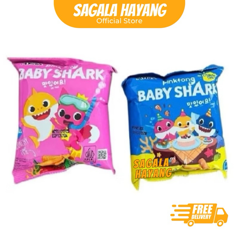 

( SAGALA HAYANG ) PinkFong Baby Shark Snack Berhadiah -30gram