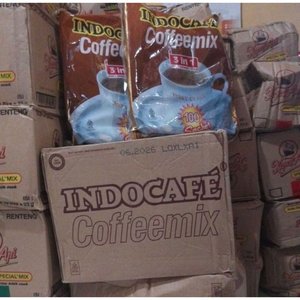 

Kopi Indocafe Coffemix Sachet 100pcs - Delicious Indocafe Blend