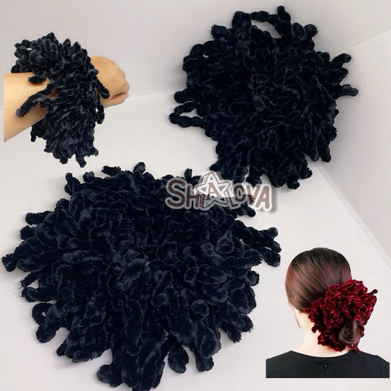 Ikat Rambut Ubur-ubur / Ikat Rambut Gurita /Cepol Hijab Gurita 100 jurai