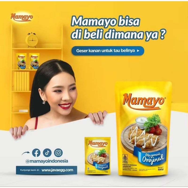 

[Mamayo Mayonais Mayo Mayonnaise 1kg Original Mayo Extra 10%