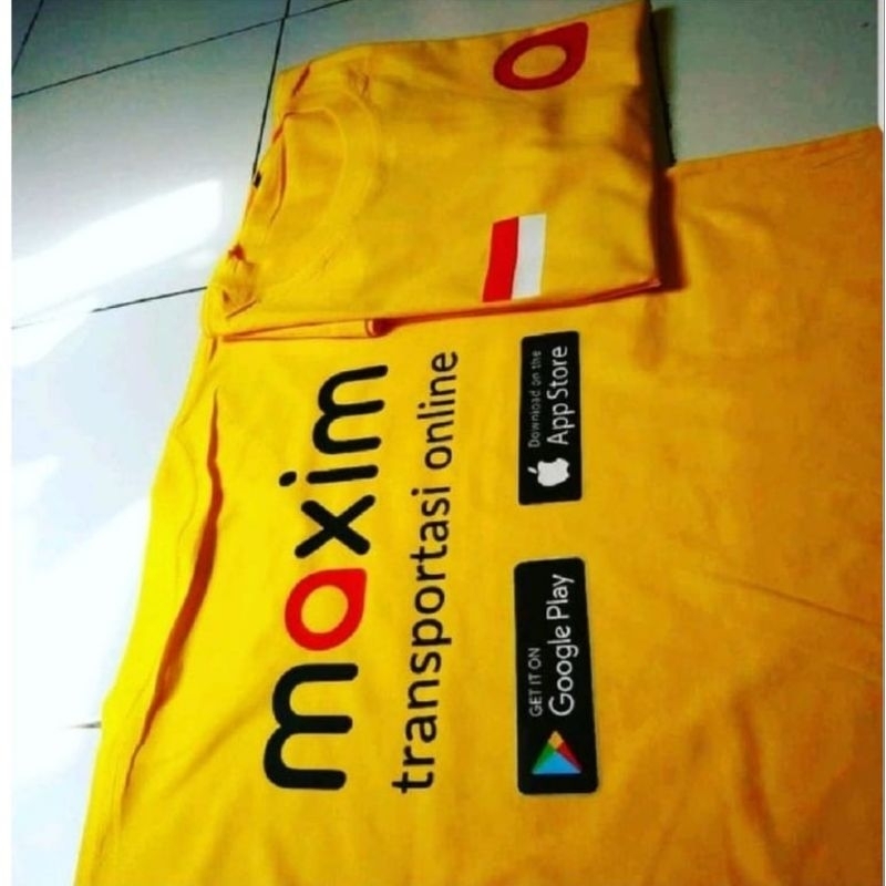 KAOS MAXIM OJEK ONLINE OJOL BAJU TSHIRT DISTRO COTTON