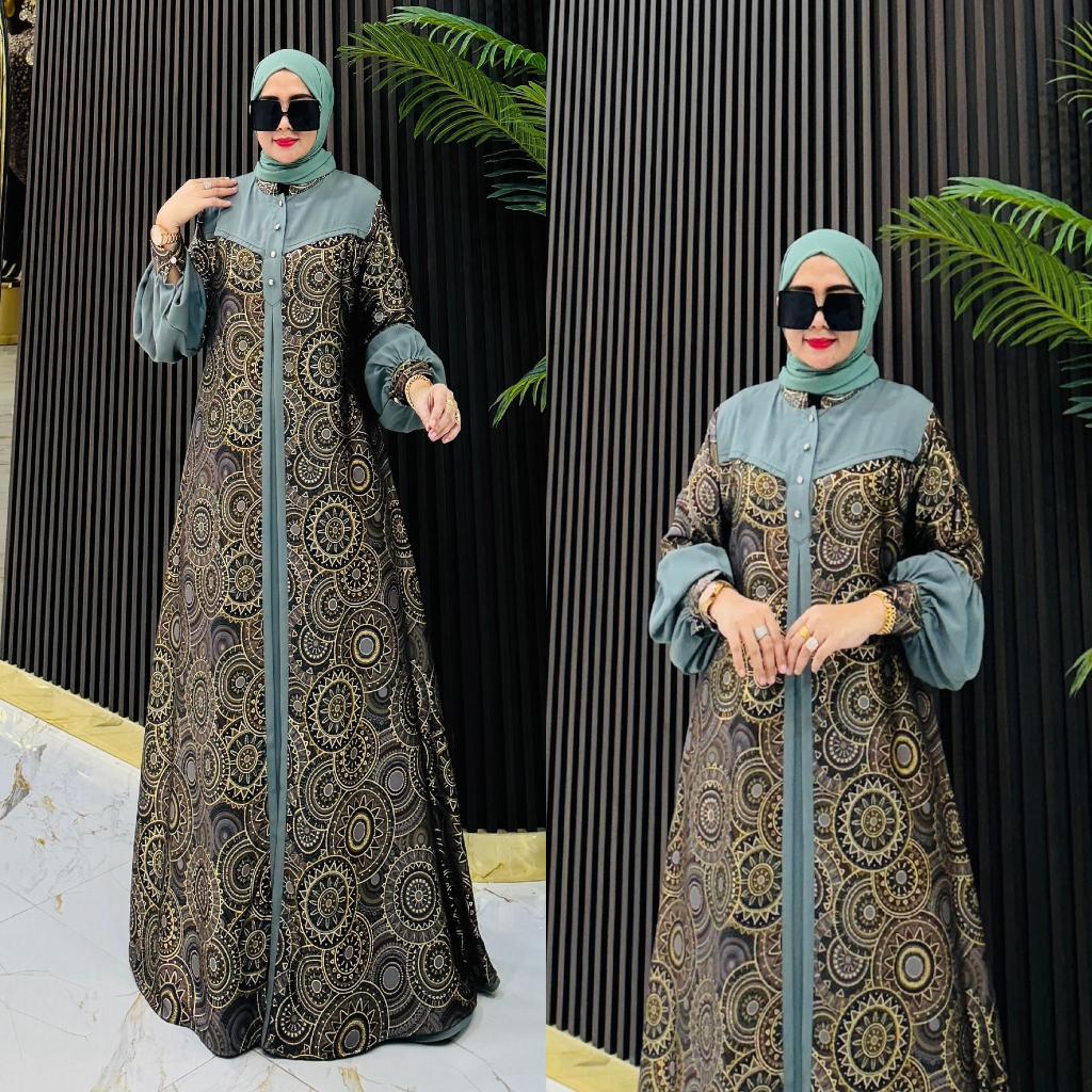 Gamis Armani Silk Premium Original | Gamis Printing Terbaru | gamis fashion dan mewah