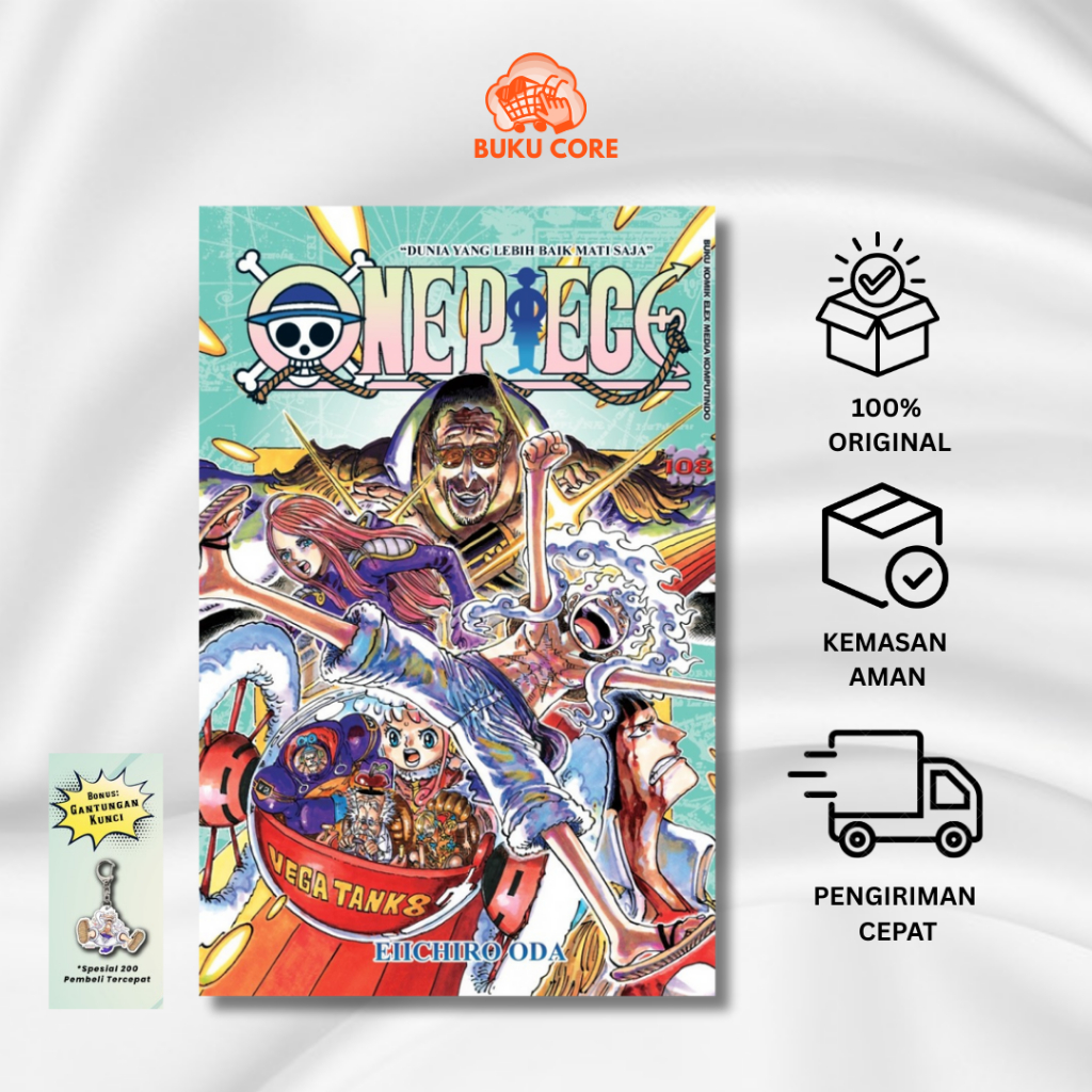 Komik ONE PIECE 108 (Bonus Keychain)