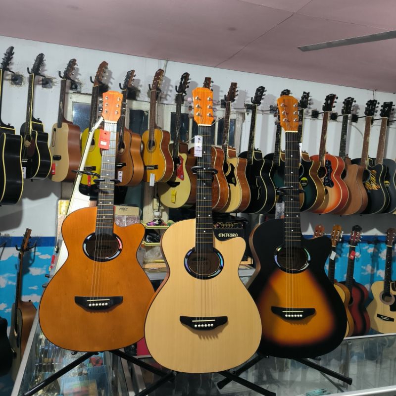 Gitar akustik tanam besi bonus lengkap