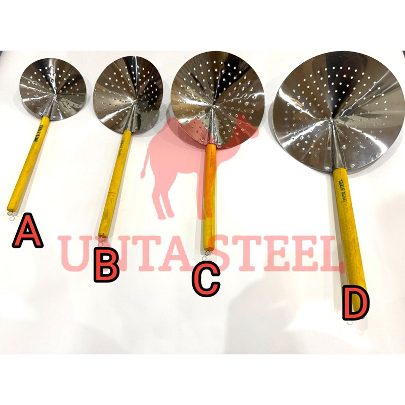 Serok Peniris saringan gorengan serokan stainles steel Model kecil sampai besar Bisa Cod