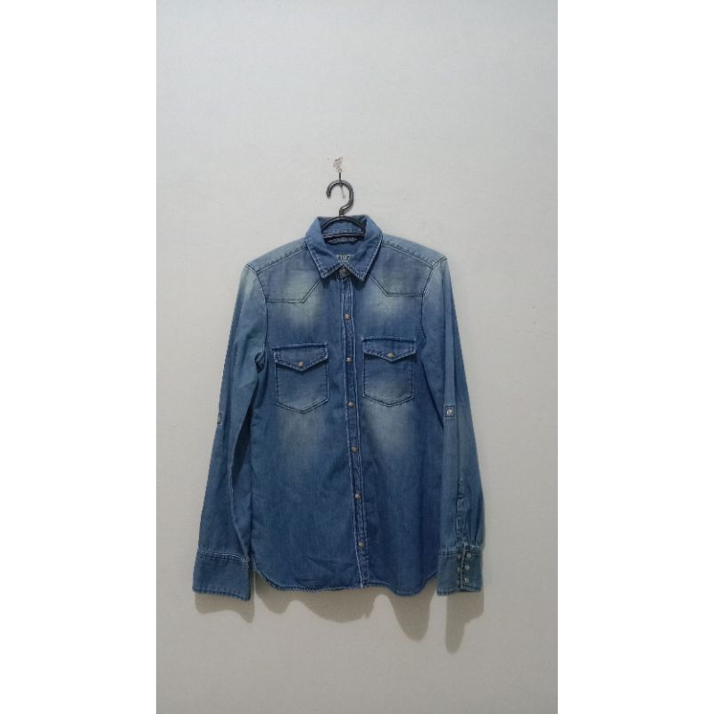 Kemeja Jeans Denim Zara Z1975
