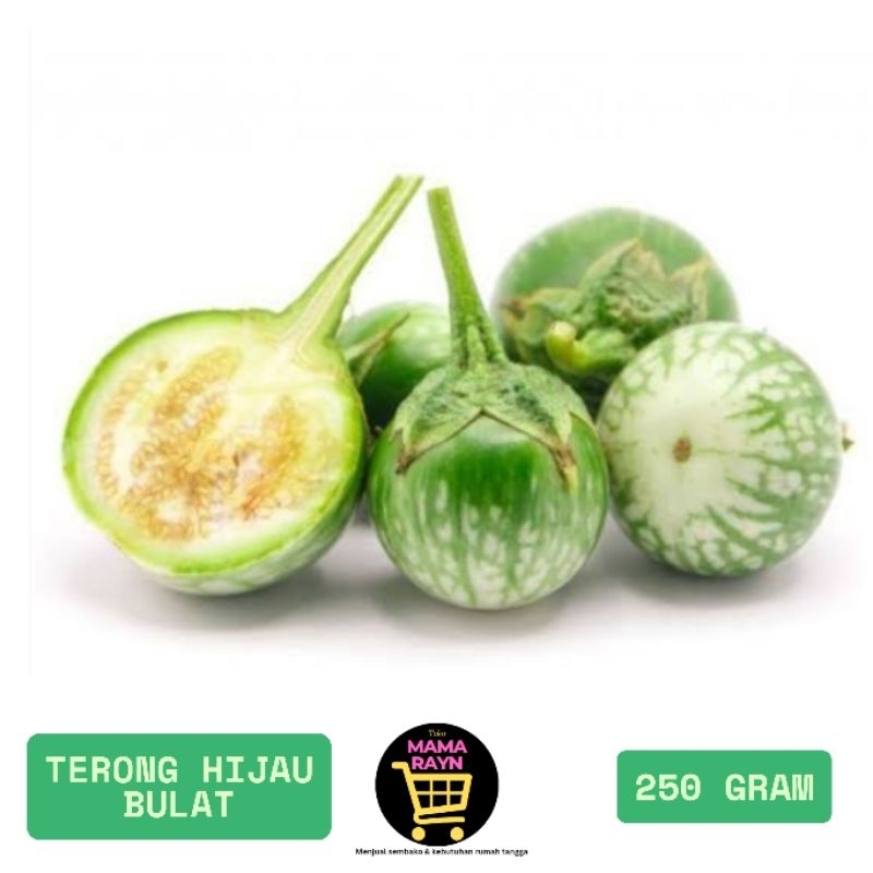 

sayur terong bulat / terong hijau segar / sayur murah / 250 gram