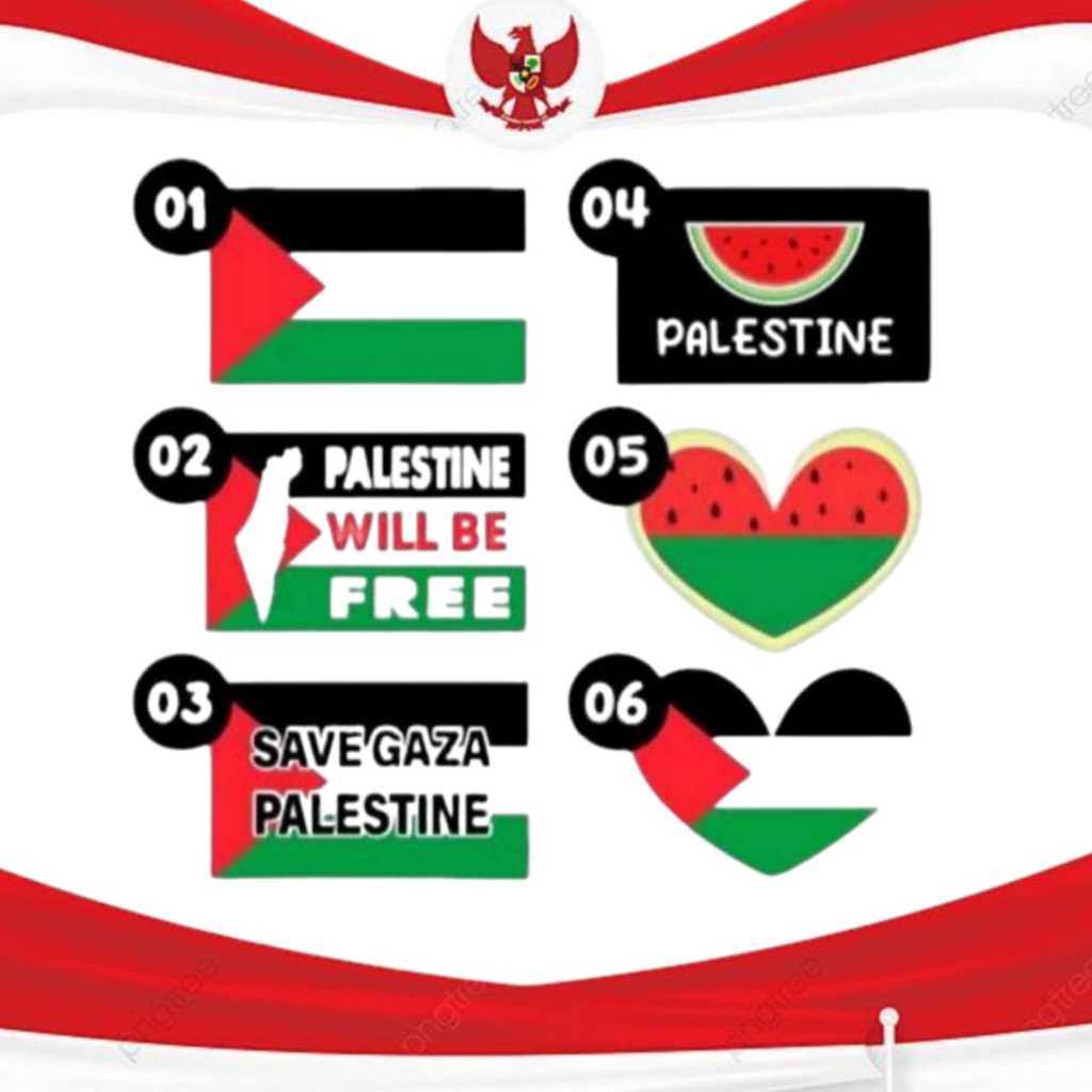 

STIKER BENDERA PALESTINA / STIKER PIPI PALESTINA