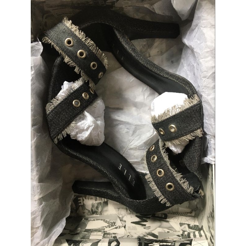 [PRELOVED] Sepatu Heels Denim ELLE
