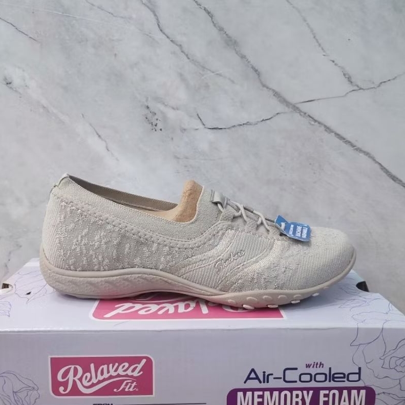 SKECHERS BREATHE EASY WOMEN'S CASUAL SHOES - TAUPE