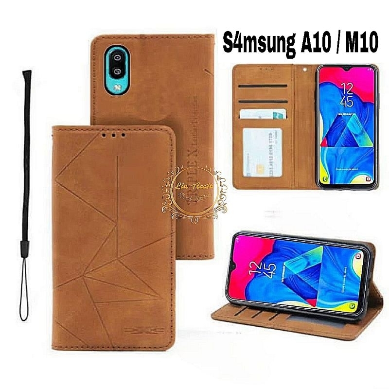 Casing Samsung A10 M10 Case Flip Magnet Cover Penutup Smartphone
