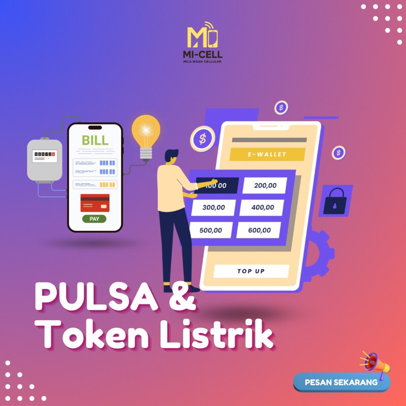 Pulsa All Operator 50k 60k 70k 80k 90k 100k