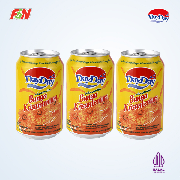 

Minuman Kaleng Day Day Bunga Krisantemum/Chrysantemum 300ml x 3 Pcs - Drink