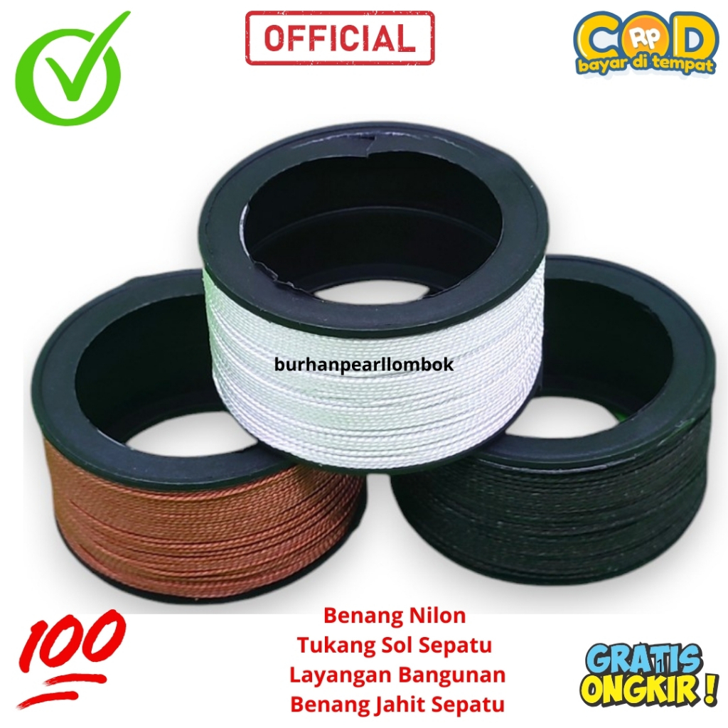 Benang Nilon Benang Bangunan Benang Hitam Benang Coklat