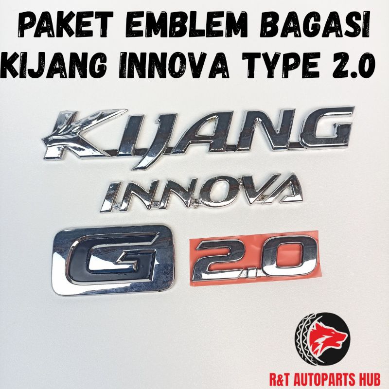Paket Emblem Bagasi Kijang Innova (2005-2015) Type G 2.0