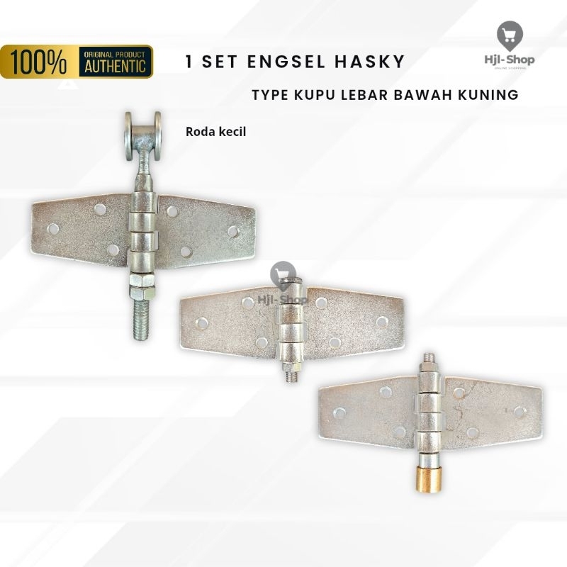 PROMO - Part Engsel Pintu Garasi Tikung Type Kupu Lebar Hasky - Roda Kecil Hasky