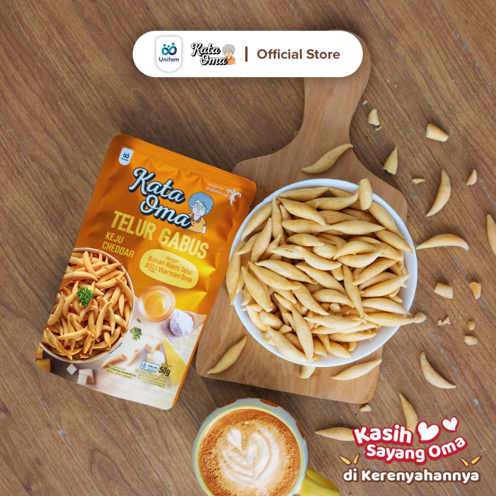 

Kata Oma Telur Gabus Rasa Keju - Cemilan Snack Telor Gabus
