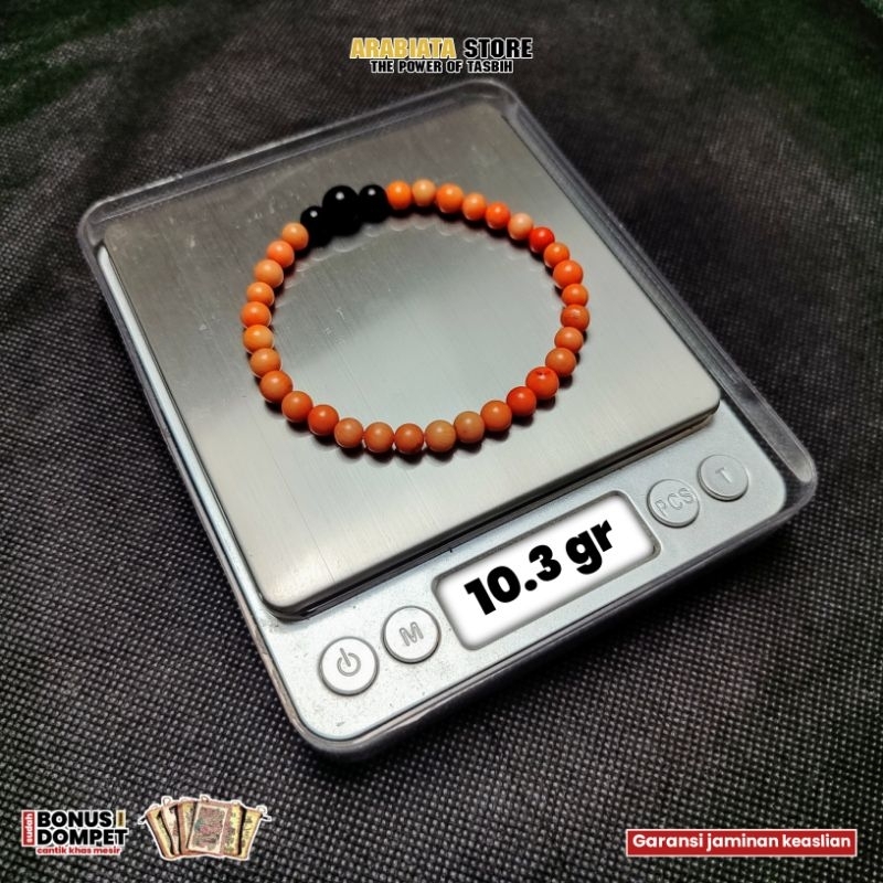 Gelang Tasbih Marjan Laut Merah mix Yuser Laut Merah