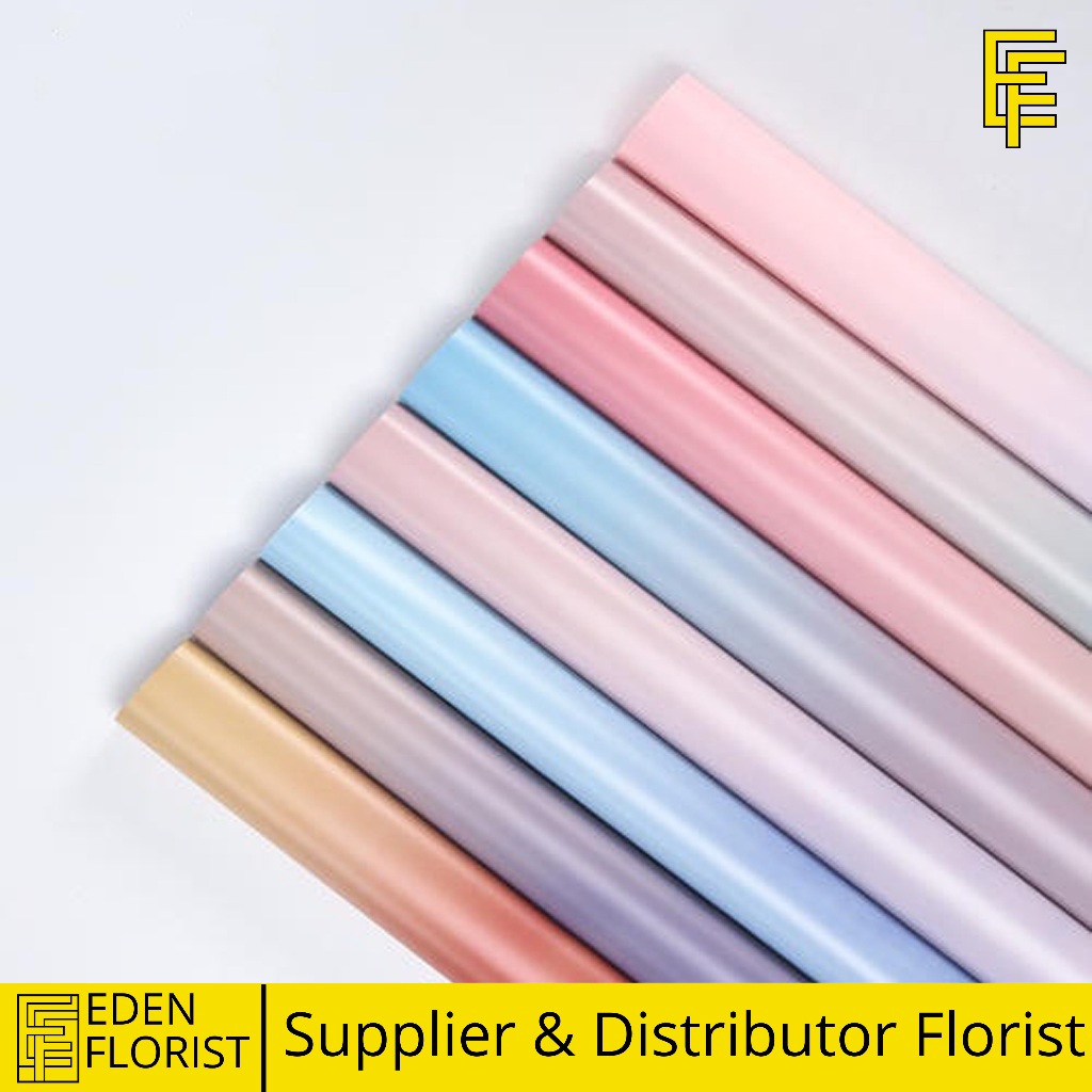 

20 Lembar Gradiasi Kertas Bunga Paper Buket Motif Gradient Florist Wrapping Cellophane COD KB6174