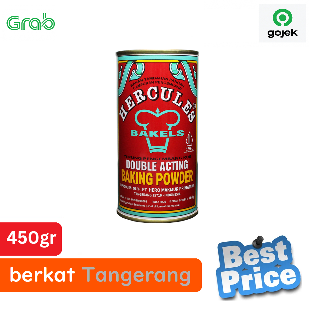 

Hercules Double Acting Baking Powder 450 gr
