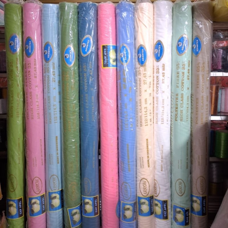 Kain Furing Hero/Arrow Cap Apel merek ASIANTEX Meteran 100% Katun Asli KUALITAS PREMIUM