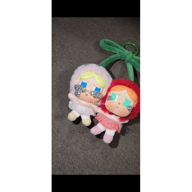 CUSTOM BEDAZZLED CHERRY CRYBABY CRYSTAL SWAROVSKI CRY BB ORIGINAL POPMART POP MART FULL SET READY ST