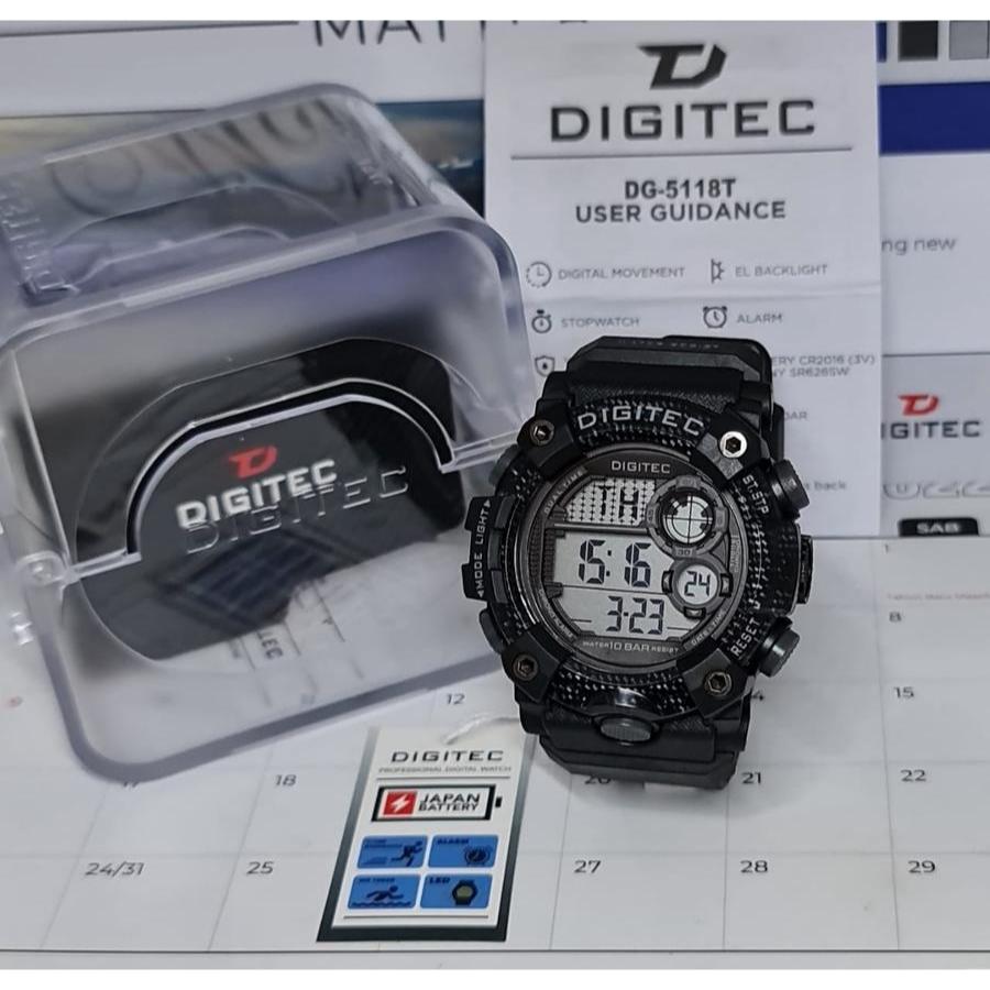 Jam Tangan Pria DIGITEC DG-5118T Digital DG 5118 Original Digitec