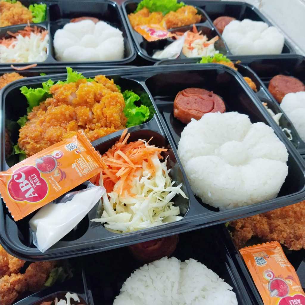 

Jual Nasi Bento Ikan Dori Katsu/ Jual Paket Nasi Bento Enak Dan Murah/Jual Bento Anak-Anak