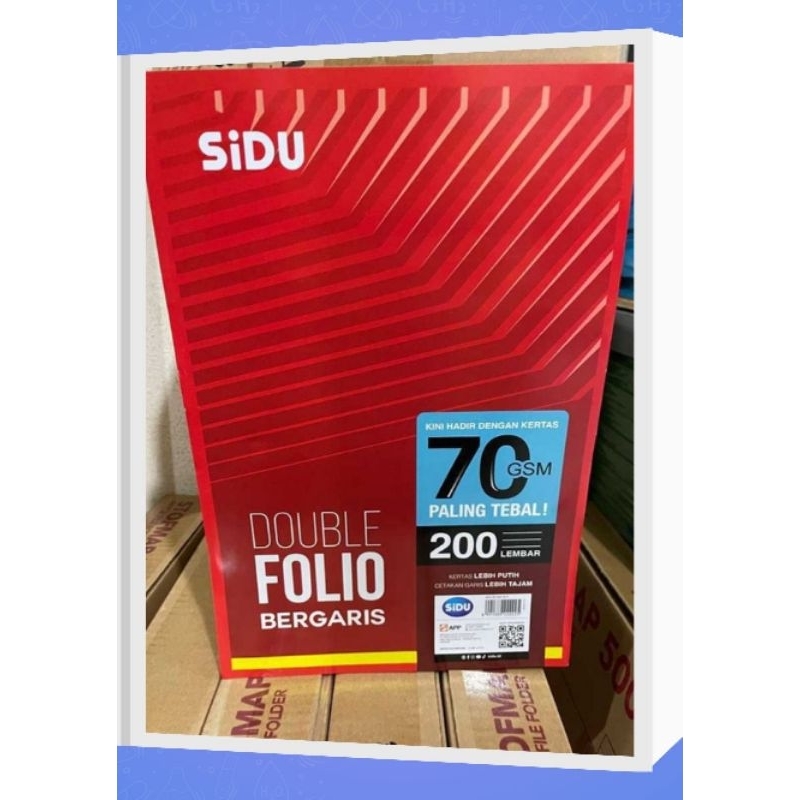

Double folio SIDU 200 lembar 70 gsm