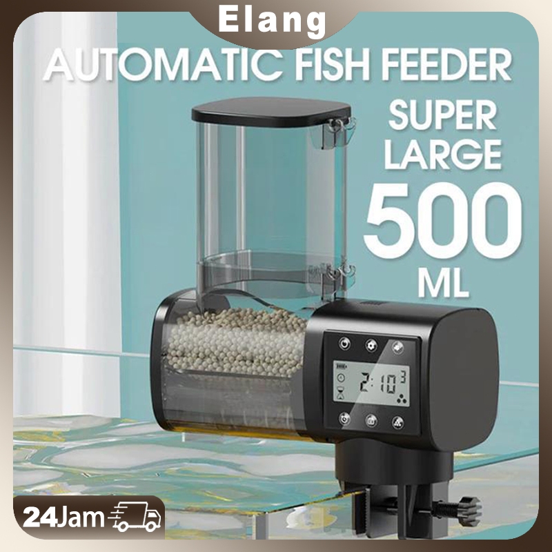 NEW Automatic Fish Feeder 500ml / Auto Fish Feeder / Pakan Ikan Otomatis [terbaik][terlaris]