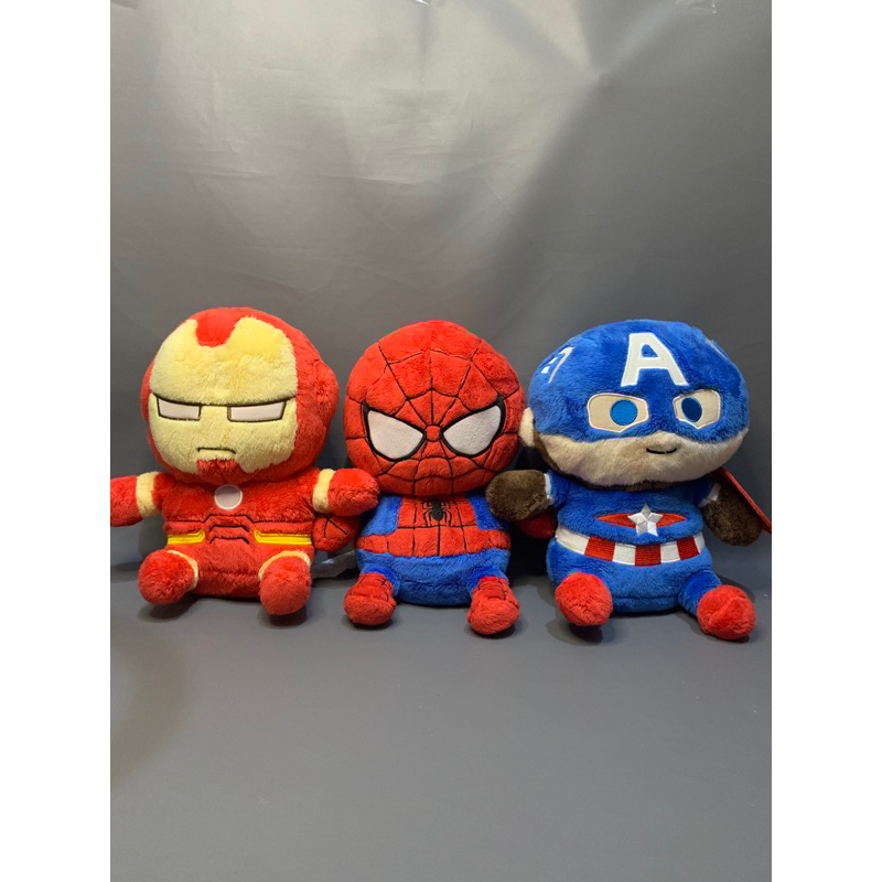 Boneka Marvel- Ironman-Spiderman-Captain Amerika| Original Miniso