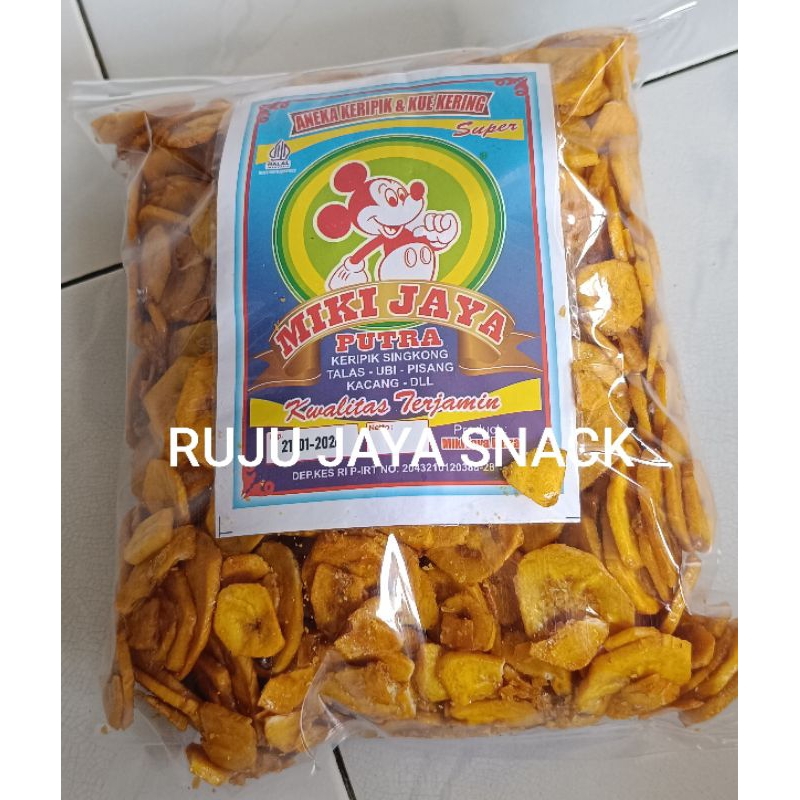 

COD. KERIPIK PISANG MANIS / KERIPIK PISANG KOIN MANIS 500GRAM