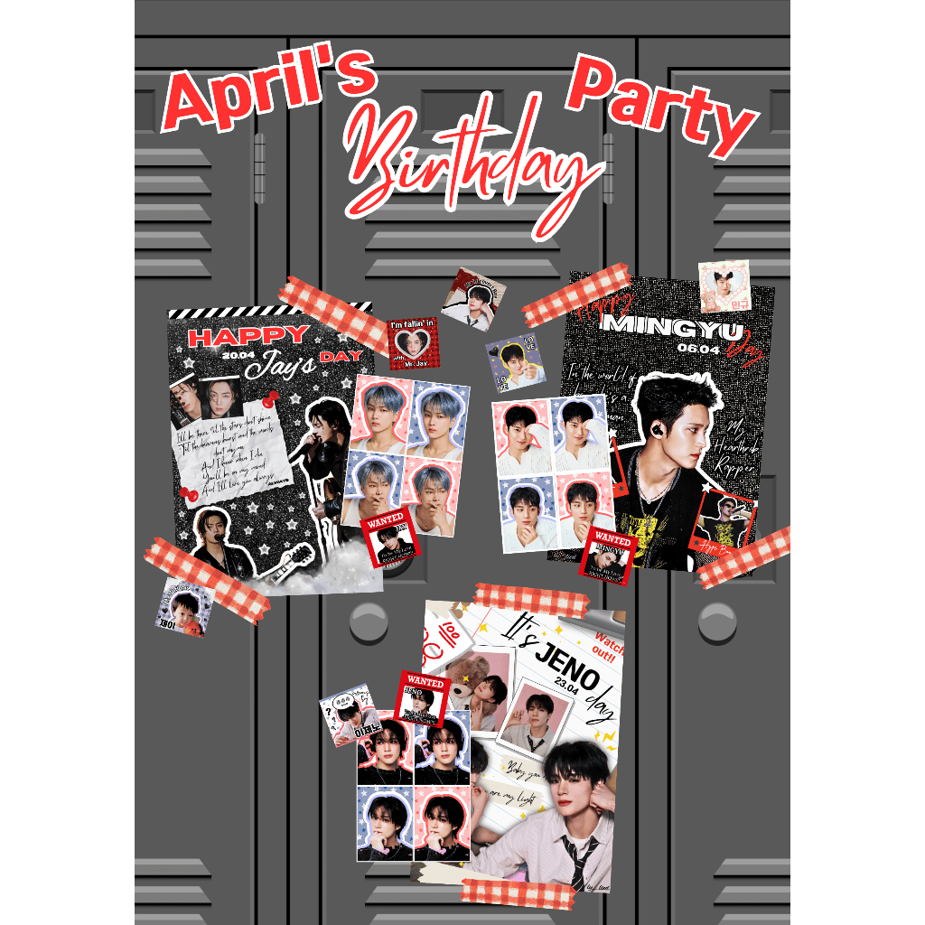 

Birthday Kit April Boy Jeno, Jay, Mingyu by ly_lied