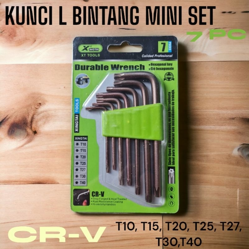 KUNCI L BINTANG SET MINI 7PC CR-V ROSE GOLD 7605