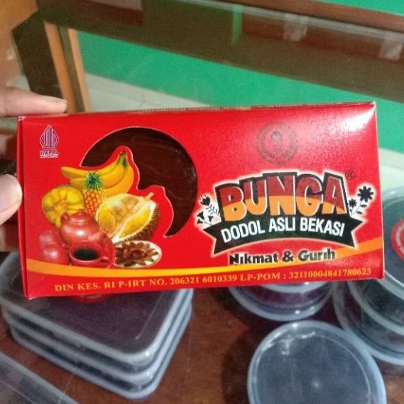 Dodol Box original 500g khas Betawi// Dodol bunga Bekasi