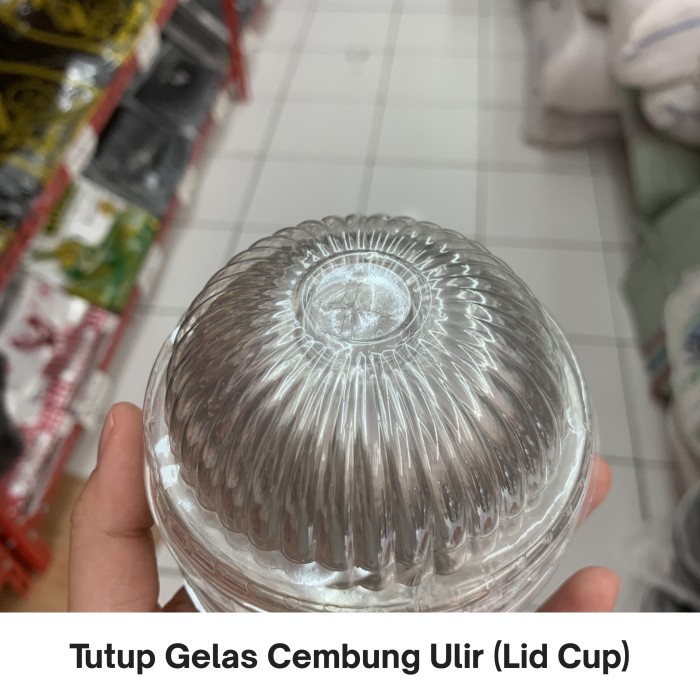 Tutup Gelas Cembung Ulir / Tutup Cup / Lid Cembung / Lid Cup / Lid Tutup Gelas Cembung / Lid Tutup C