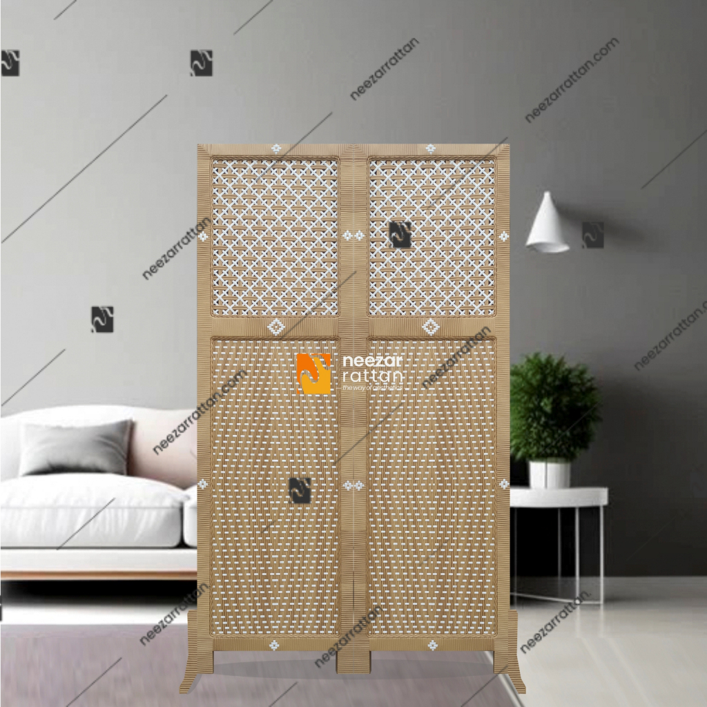 Sketsel Rotan Pembatas/Penyekat/Partisi Ruangan Minimalis Unik Rotan Lipat Modern