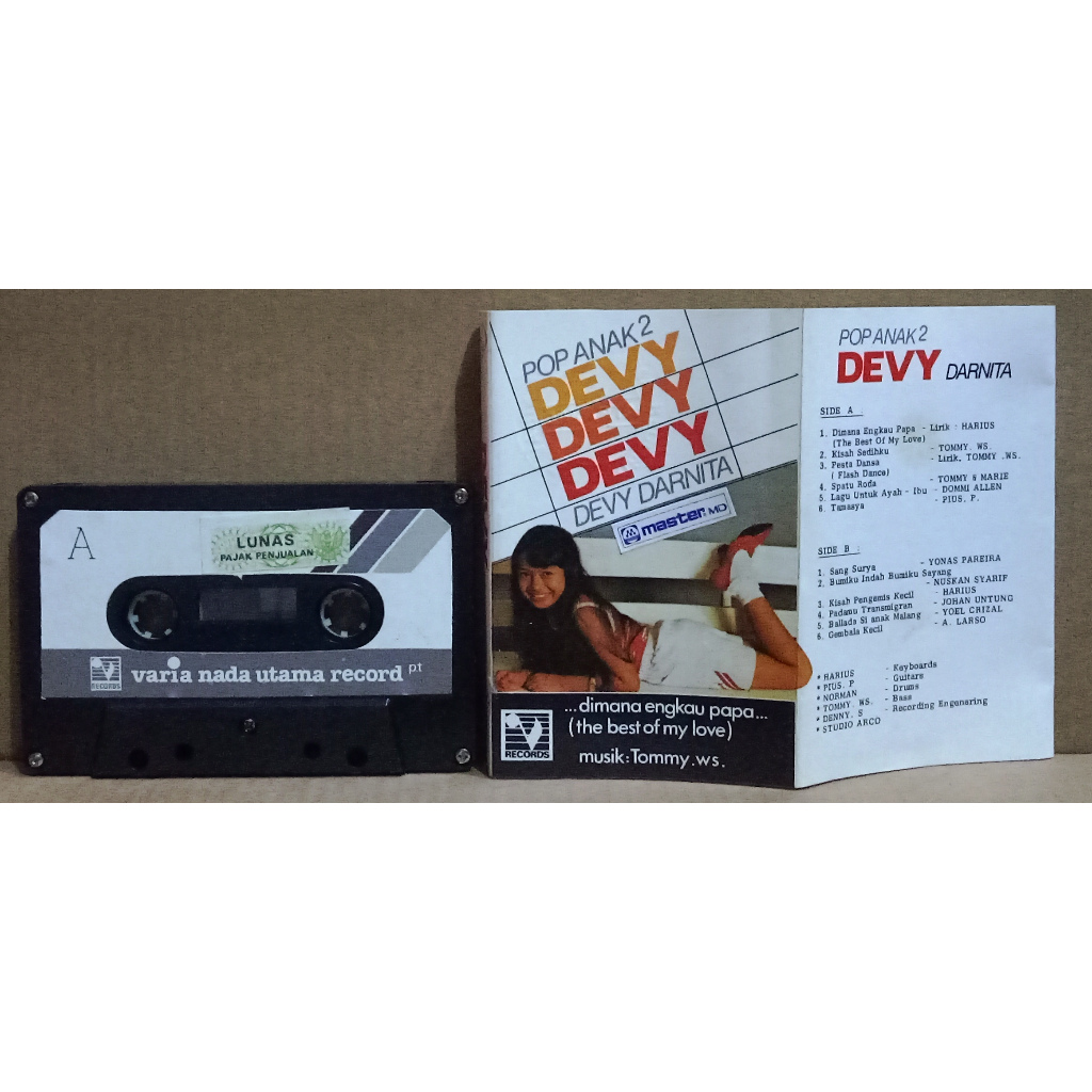 DEVY DARNITA - POP ANAK ANAK - Kaset