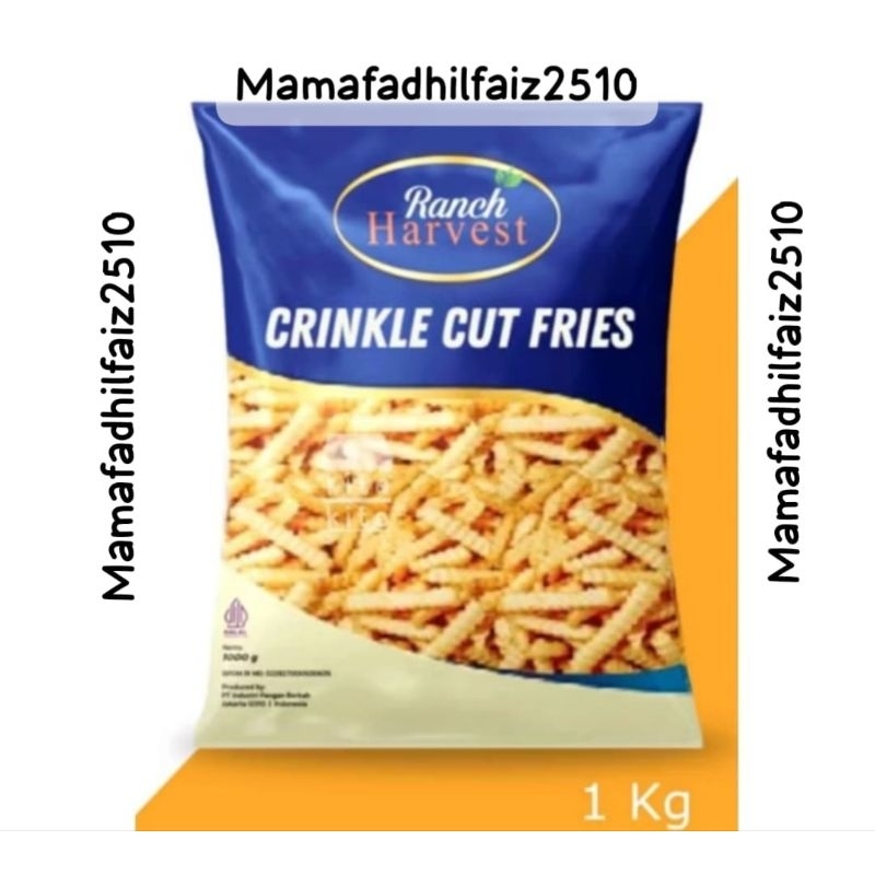 

Kentang Harvest Crinkle Cut Fries isi 1 kg/Kentang Frozen food
