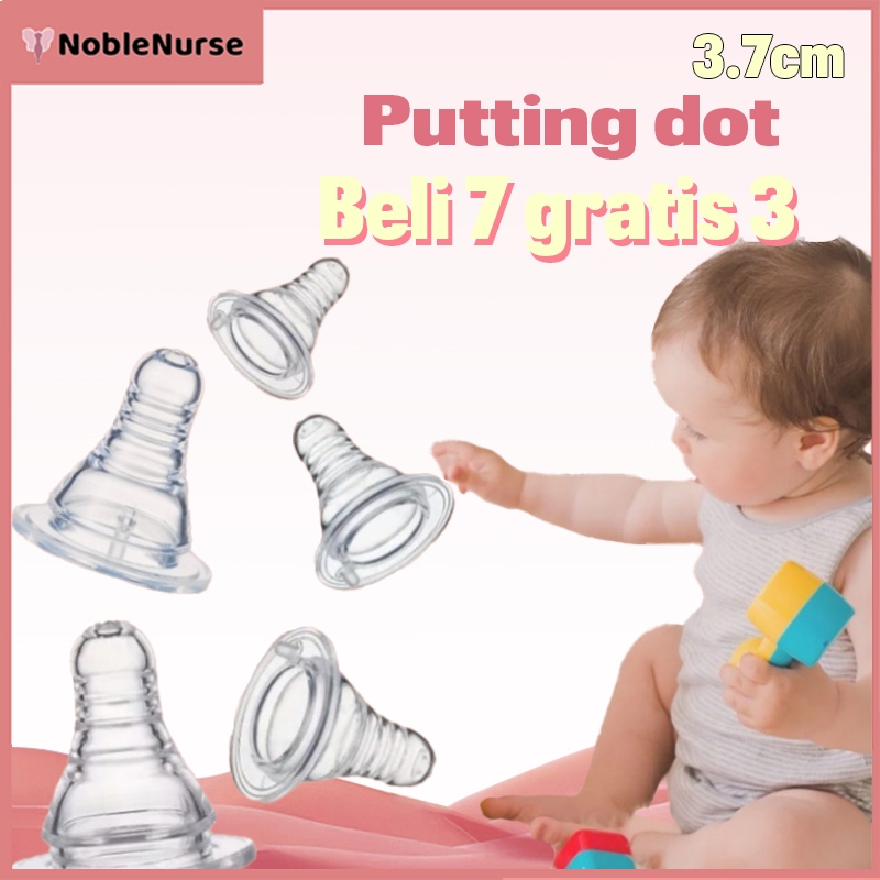 10PCS Puting Dot Bayi Karet Dot Pigeon Peristaltic Slim Neck Nipple Murah Dot Bayi botol susu XNZ