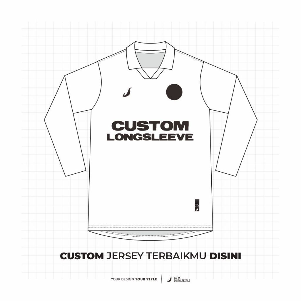 JERSEY CUSTOM LENGAN PANJANG | LONG SLEEVE | JERSEY RETRO CUSTOM | BLOKECORE