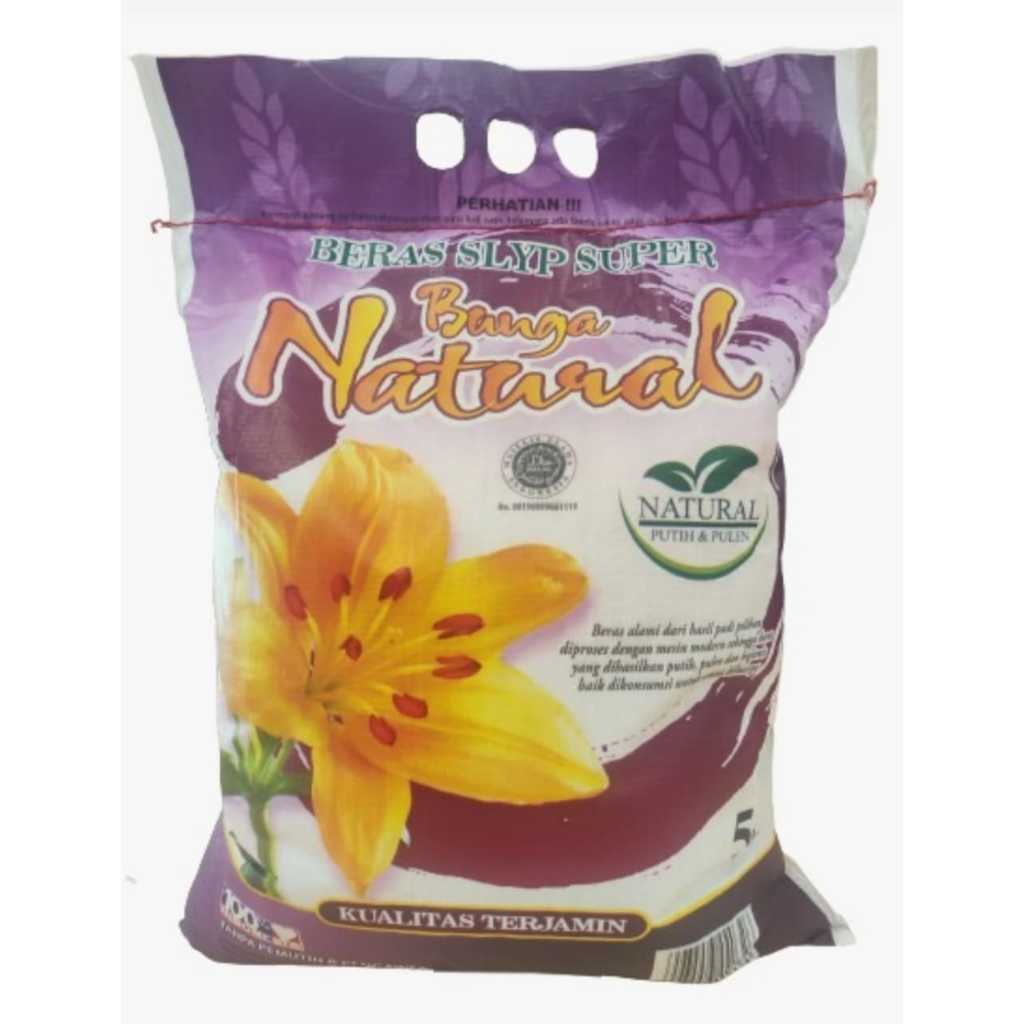 

Beras SLYP Super Premium Bunga Natural Kemasan 5kg Kualitas terjamin