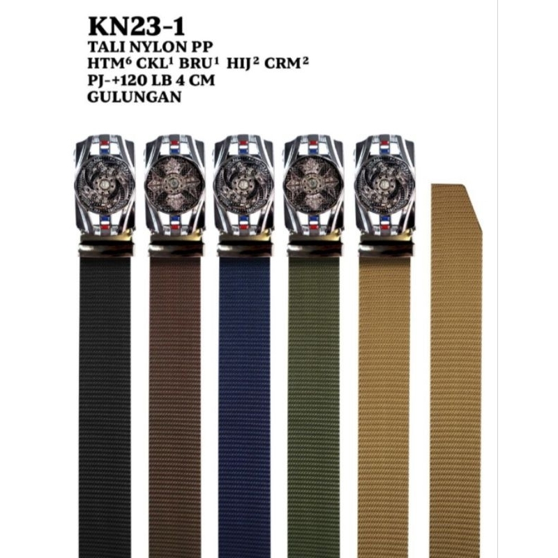 TALI PINGGANG NYLON IKAT PINGGANG KAIN NYLON TALI PINGGANG PRIA MODEL REL TALI PINGGANG KAIN GESPER 