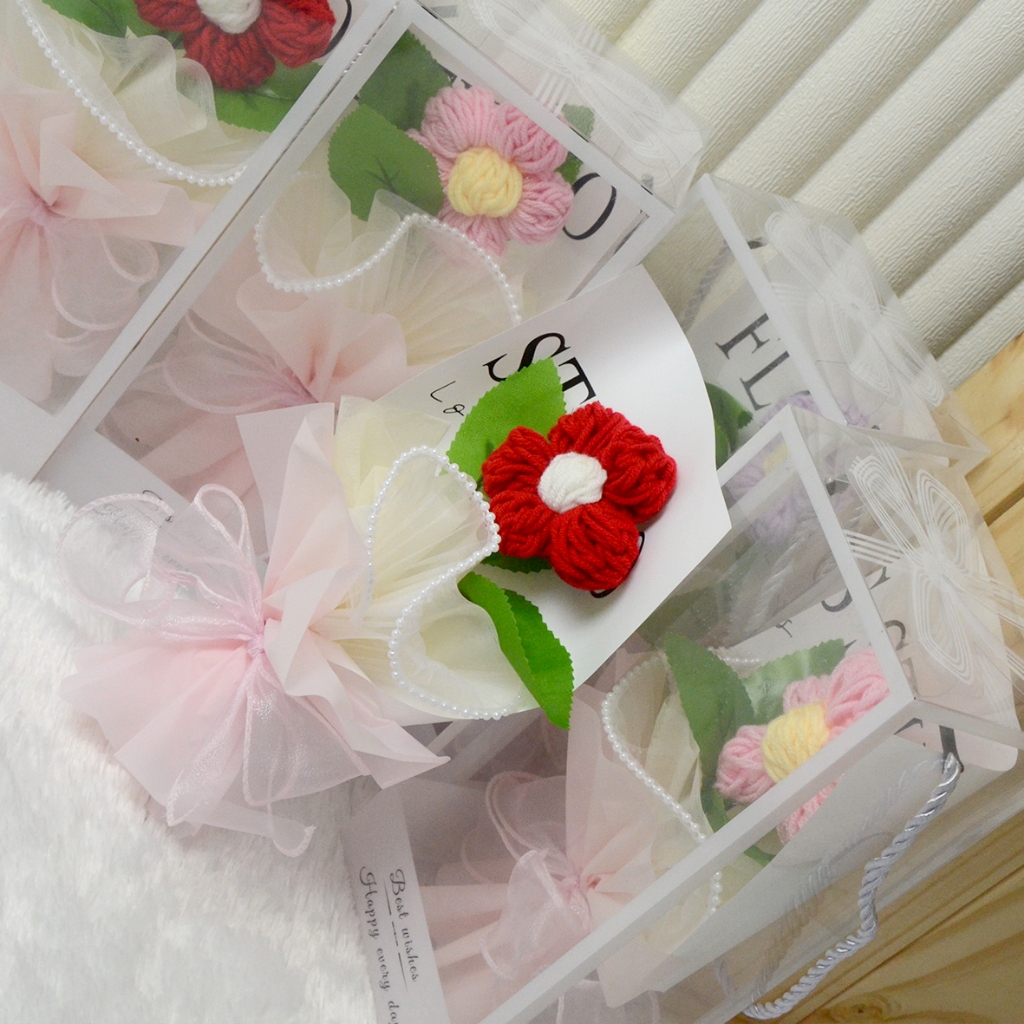 KNIT FLOWER MINI BOUQUET || BUCKET WISUDA, ANNIV, KEPANGKATAN || BUKET UNTUK PASANGAN