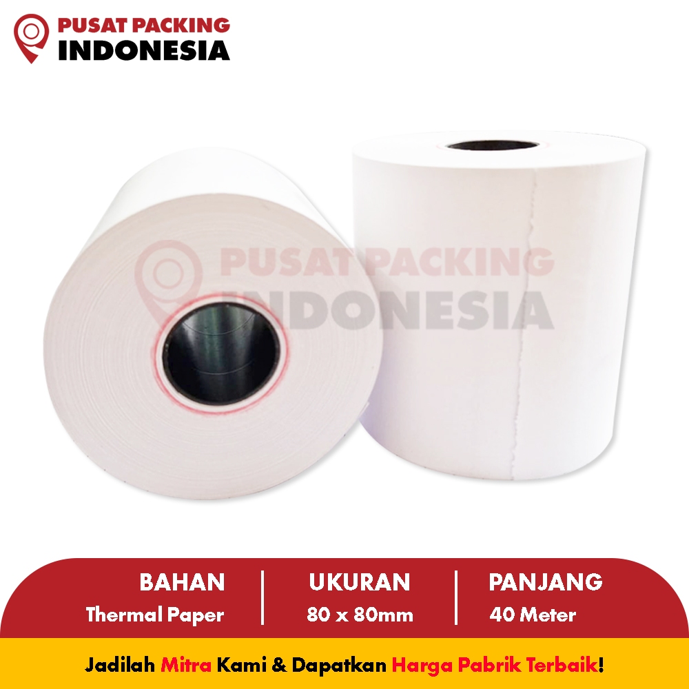 

Kertas Thermal Struk 80x80mm PUSAT PACKING INDONESIA