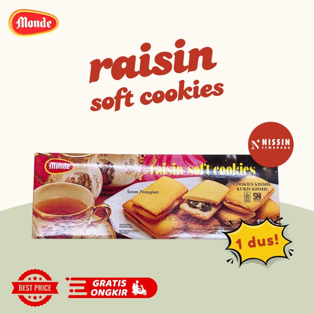 

1 Dus Nissin Raisin Soft Cookies 150 gr isi 24pak