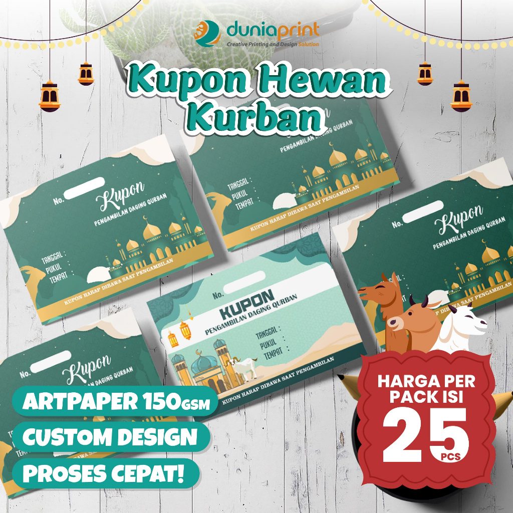 Cetak Kupon | Cetak Kupon Custom | Cupon Idul Adha | Kupon Idul Adha | Kupon Idul Adha Custom | Duni
