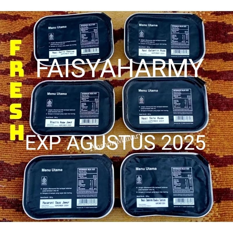 

RANSUM MAKANAN PREMIUM TENTARA EXP AGUSTUS 2025